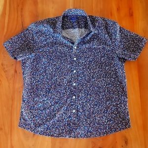 Men's Floral Short Sleeve Button Up NWOT